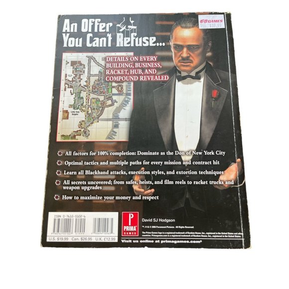 The Godfather The Game Prima Official Game Guide Strategy Missing Poster - Picture 2 of 4